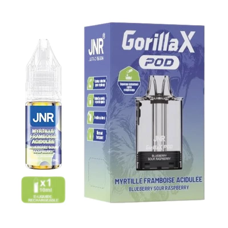 Cartouche JNR Gorilla-X 43000 - Myrtille Framboise acidulée