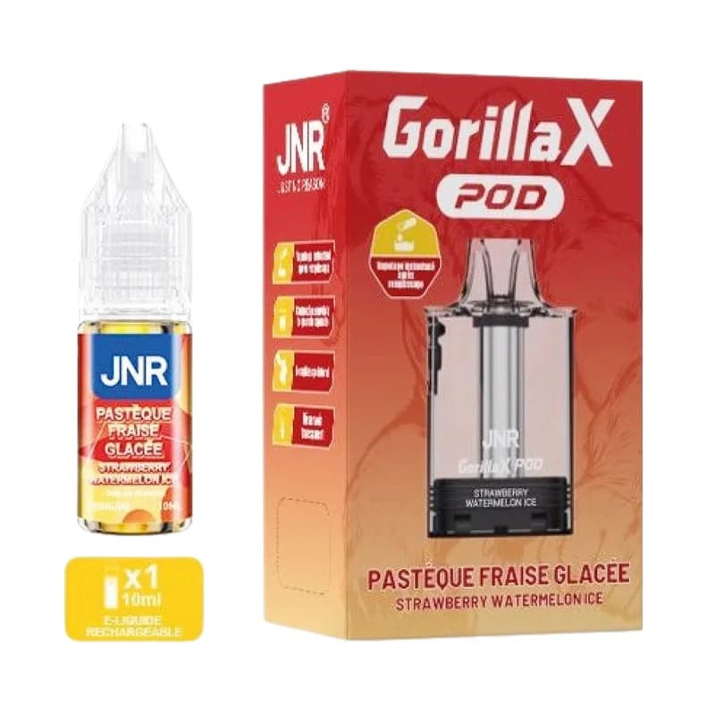 Cartouche JNR Gorilla-X 43000 - Pastèque Fraise Glacée