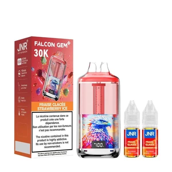 Kit Falcon Gem 30000 JNR - Fraise Glacée