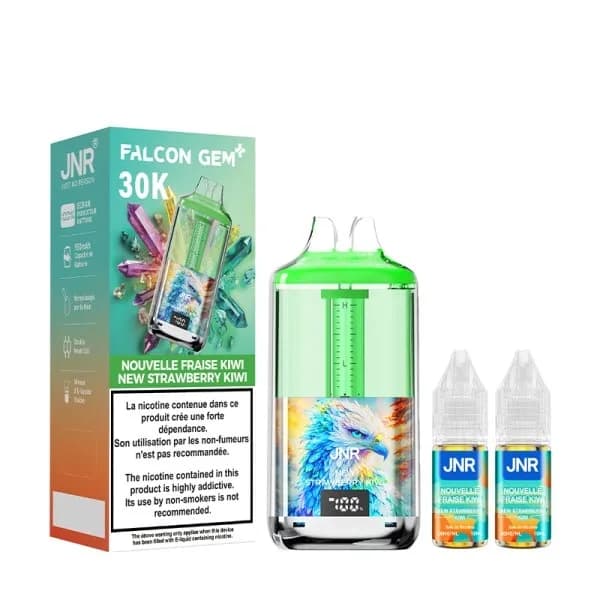 Kit Falcon Gem 30000 JNR - Nouvelle Fraise Kiwi