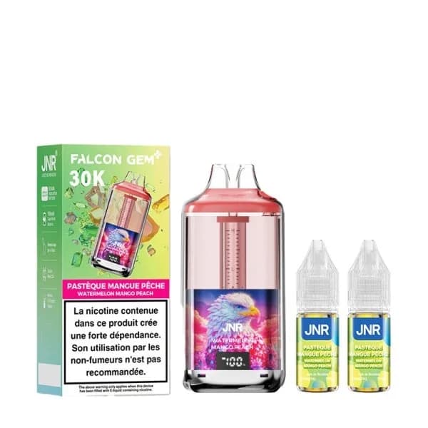 Kit Falcon Gem 30000 JNR - Pastèque Mangue Pêche
