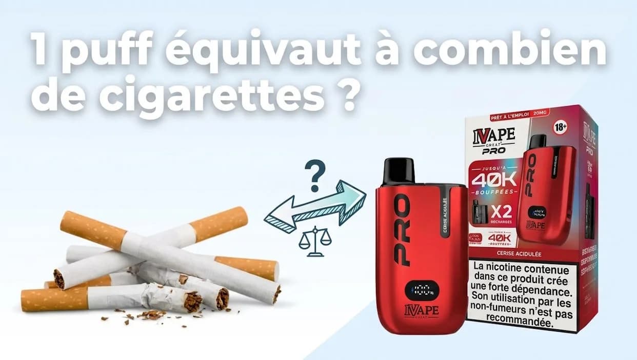 1 puff équivaut à combien de cigarettes ?