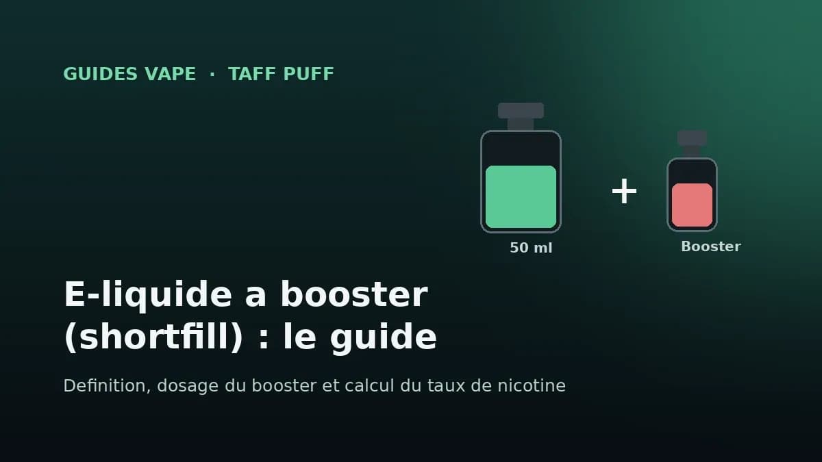 E-liquide à booster (shortfill) : le guide