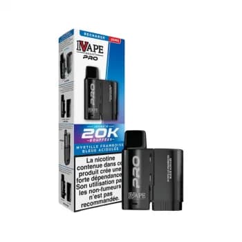Cartouche 20K iVapeGreat Myrtille Framboise Bleue Acidulee