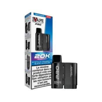 Cartouche 20K iVapeGreat Myrtille Framboise Bleue Acidulee