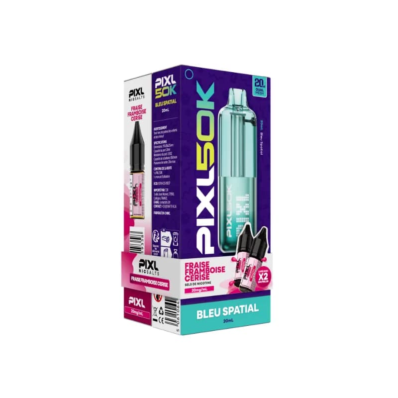 Kit PIXL 50K Bleu Spatial - Fraise Framboise Cerise