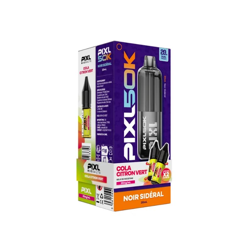 Kit PIXL 50K Noir Sidéral - Cola Citron Vert