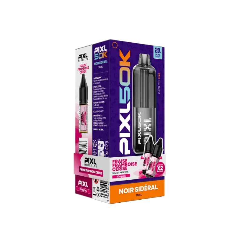 Kit PIXL 50K Noir Sidéral - Fraise Framboise Cerise