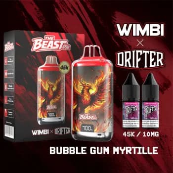 Kit The Beast 45K Eternal Fire - Bubble Gum Myrtille 10 mg