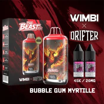 Kit The Beast 45K Eternal Fire Wimbi x Drifter - Bubble Gum Myrtille