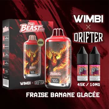 Kit The Beast 45K Eternal Fire - Fraise Banane Glacée 10 mg