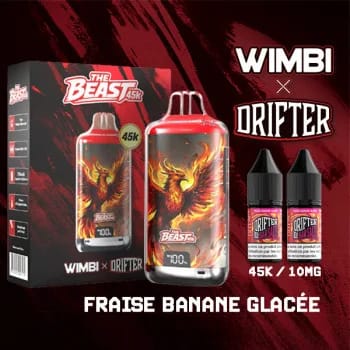 Kit The Beast 45K Eternal Fire Wimbi x Drifter - Fraise Banane Glacée