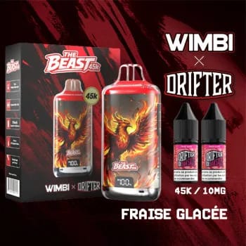 Kit The Beast 45K Eternal Fire Wimbi x Drifter - Fraise Glacée