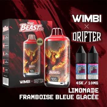 Kit The Beast 45K Eternal Fire - Limonade Framboise Bleue Glacée 10 mg