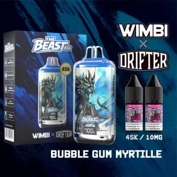 Kit The Beast 45K Glacial Warden - Bubble Gum Myrtille 10 mg