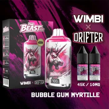 Kit The Beast 45K Mystic Unicorn Wimbi x Drifter - Bubble Gum Myrtille