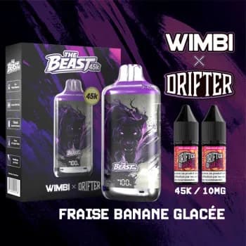 Kit The Beast 45K Nebula Panther - Fraise Banane Glacée 10 mg