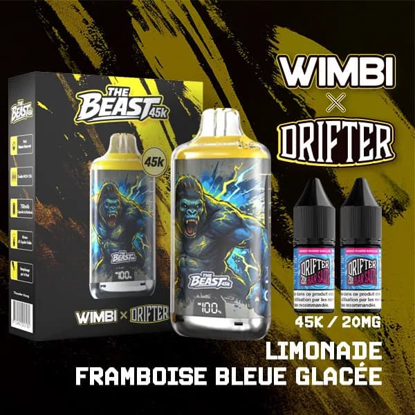 Kit The Beast 45K Thunder Kong - Limonade Framboise Bleue Glacée